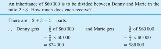 10C1MAT22: Dividing quantities in a given ratio | MHOL